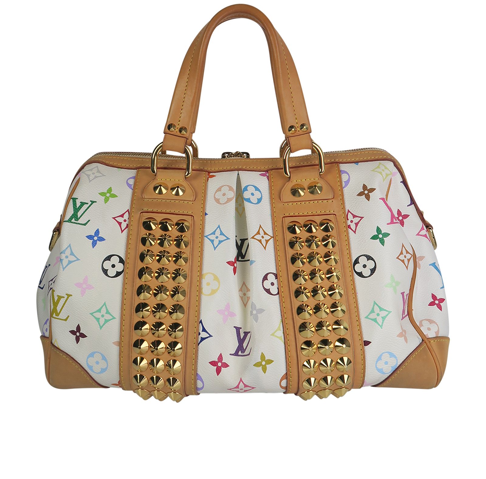 Courtney GM, &pound;995, Handbags, Blue/Green/Pink/White/Yellow, Coated Canvas, Back view